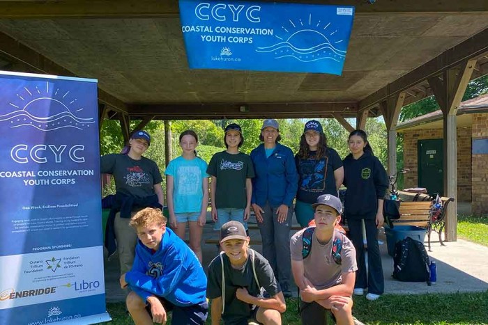 Members of the Coastal Conservation Youth Corps.