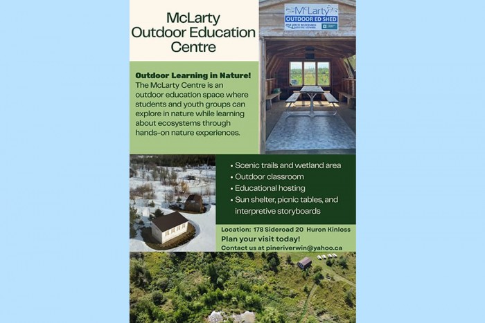 A poster about McLarty Outdoor Education Centre.