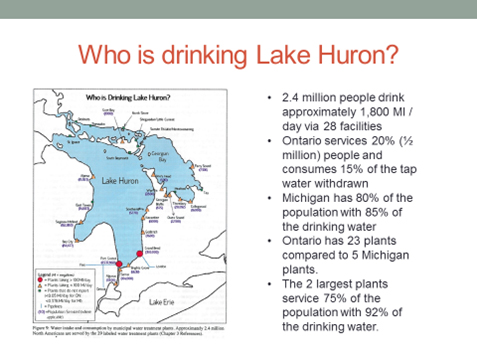 Who is drinking Lake Huron?