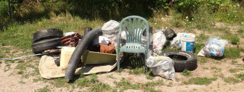 Black’s Point Beach in Huron County, 30 volunteers removed 1,044 pieces of litter from the beach; 470 items were tiny plastic and foam pieces.